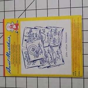 Aunt Martha's Hot Iron Transfers - Charming‎ Designs Linens, 3764 Fine Chinaware
